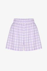 Penti Pantal&oacute;n corto vichy morado/lila