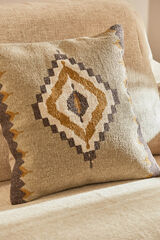 Calma House Funda de coj&iacute;n de algod&oacute;n dhourrie mostaza Solrac amarillo