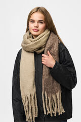 Pieces Bufanda degradada marr&oacute;n