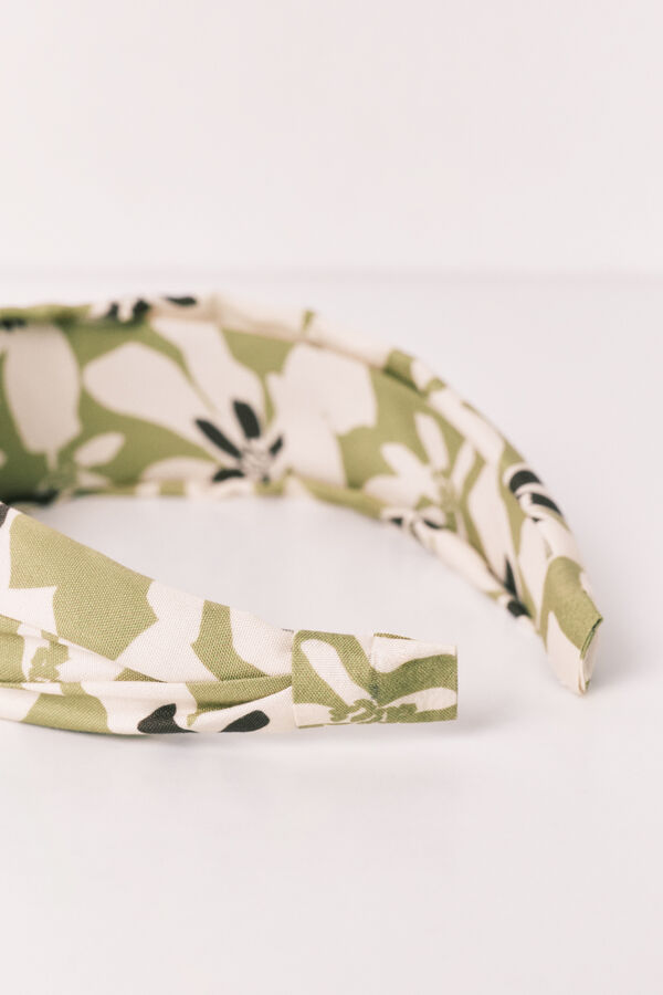 Women'secret Serre-t&ecirc;tes imprim&eacute; fleurs vert imprim&eacute;