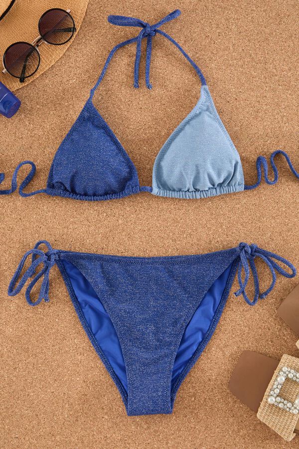 Trendyol Bikini plateado  lazadas azul