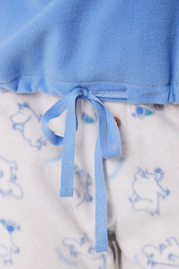 Womensecret Moomin soft fleece long pyjamas blue