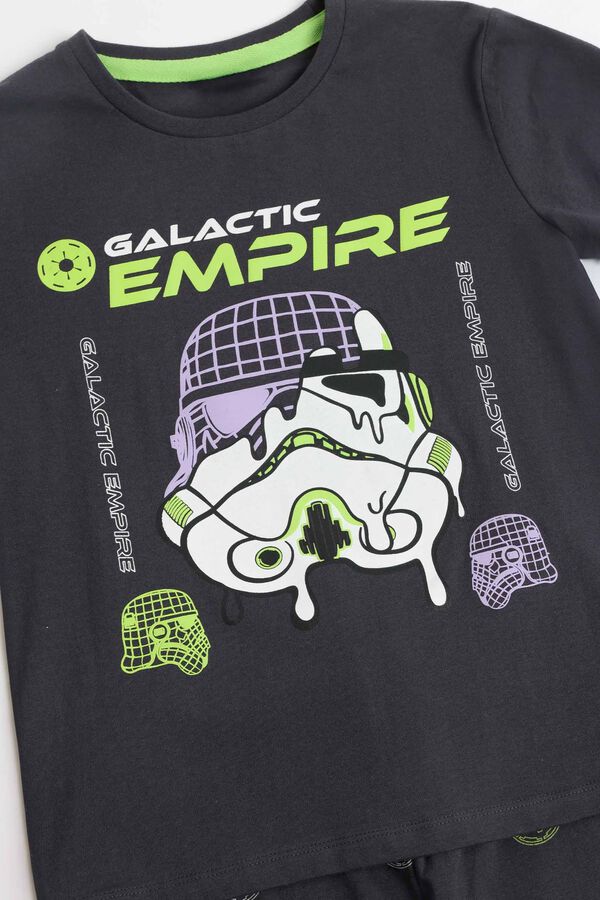 Admas Pijama corto neon Star Wars imperio gris