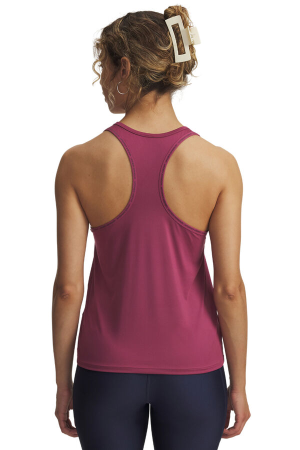 Under Armour Camiseta sin mangas de mujer fucsia