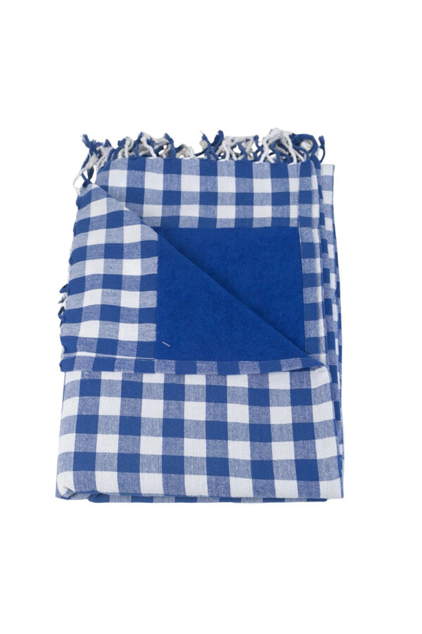 Kbas Par&eacute;o serviette en coton bleu