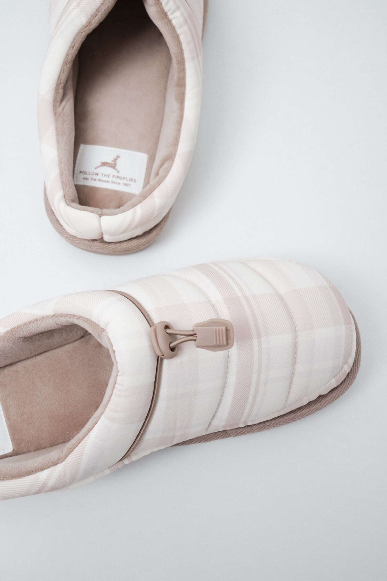 Women'secret Zapatillas casa acolchadas cuadros