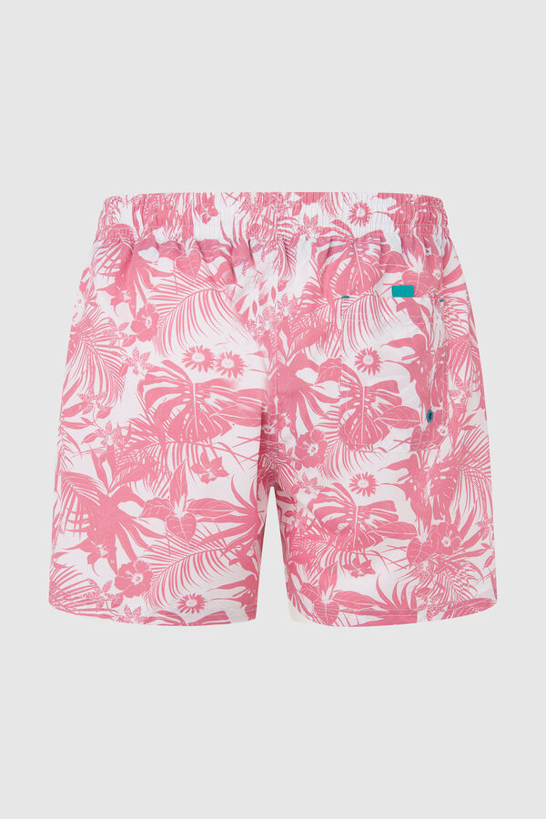 Womensecret Jungle Print Bermuda Swim Shorts Rosa