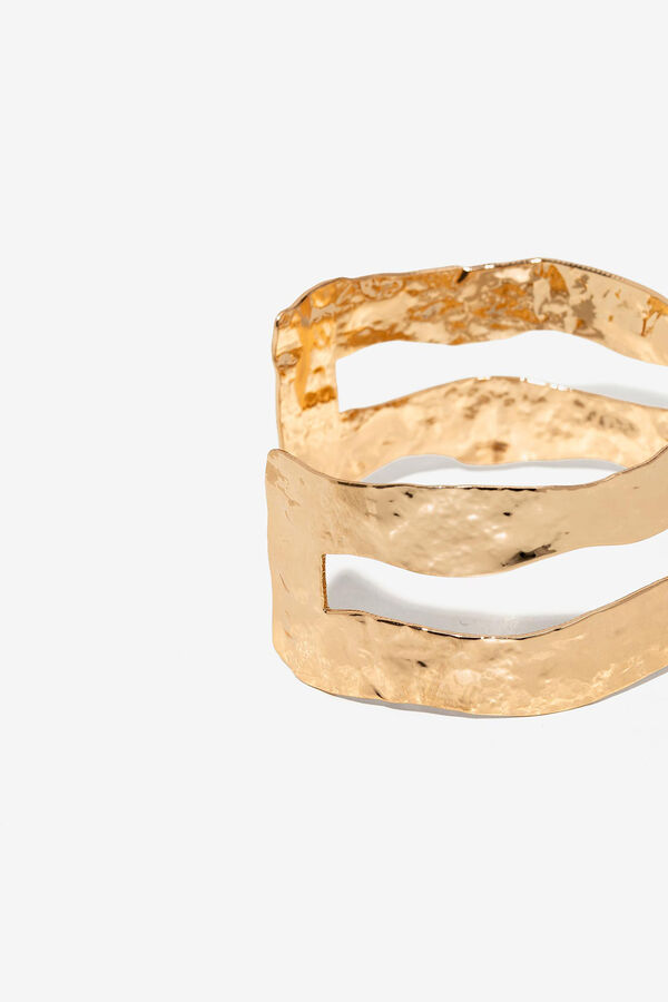 Vilanova Pulsera R&iacute;gida Texturizada amarillo