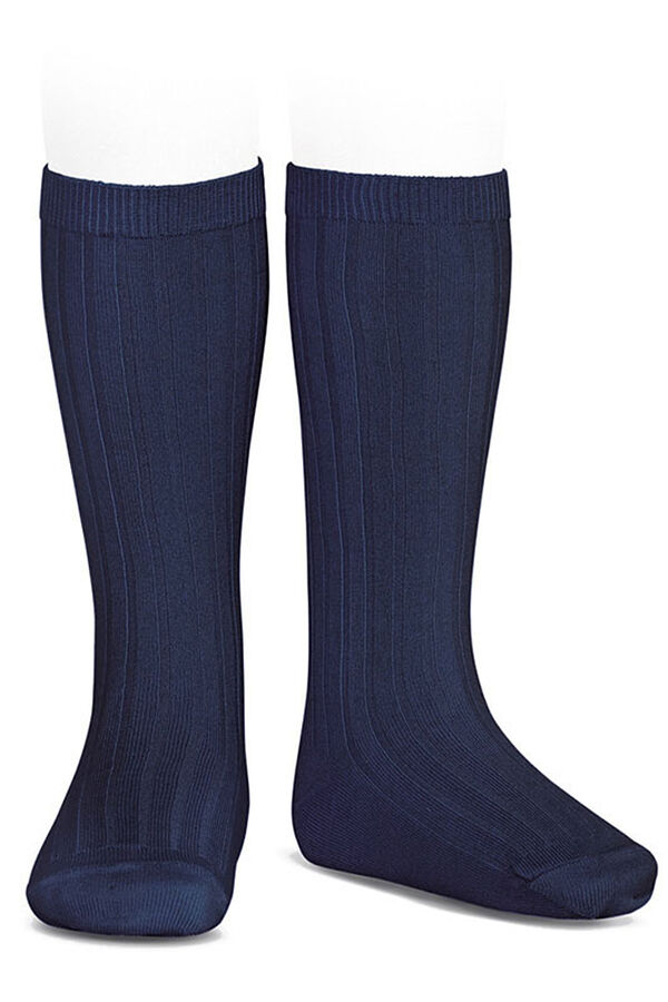 Condor Calcetines altos b&aacute;sicos canal&eacute; azul