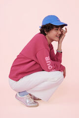 Womensecret Sweatshirt Plüsch Fuchsia Logo  Rosa