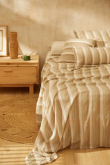 Calma House Green striped cotton bedspread Luxor 240x260 green