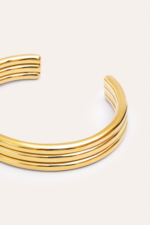 Singularu Brazalete Maxi Line Acero Baño Oro amarillo