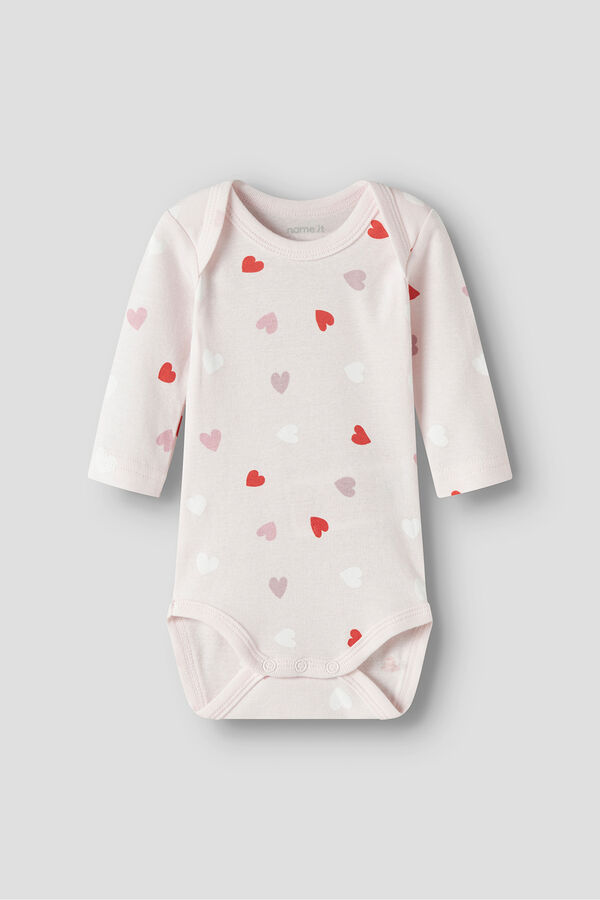 Name it Pack de 3 bodies coraz&oacute;n rosa