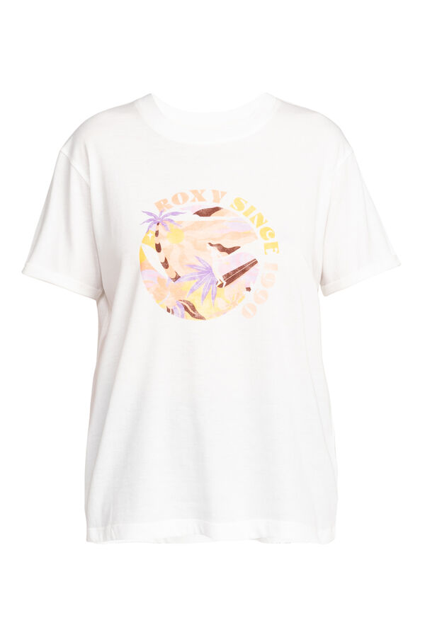 Womensecret T-shirt de corte folgado para mulher - Summer Fun  branco
