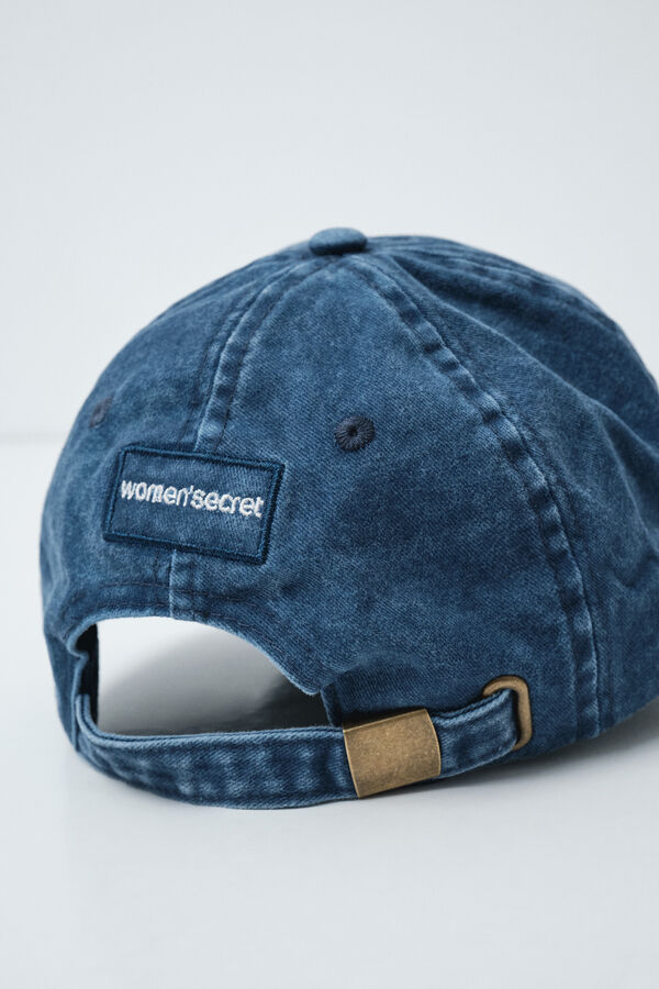 Women'secret Casquette bleue brod&eacute;e bleu
