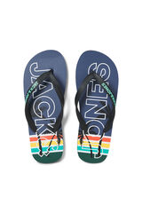 Jack & Jones Logo flip-flop style sandal blue