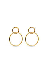 Womensecret Gold Sister Earrings imprimé