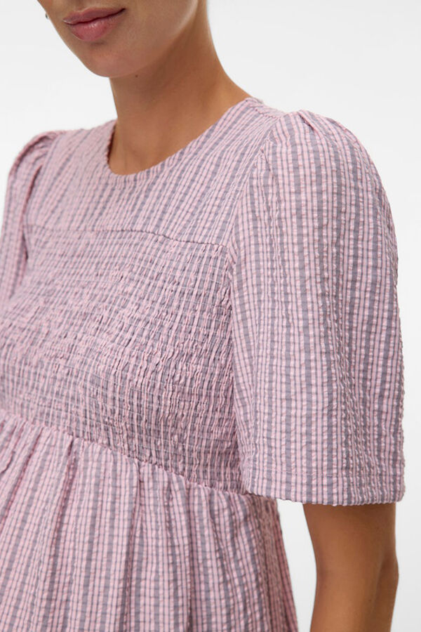 Mamalicious Short sleeve maternity top pink