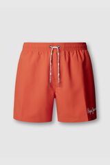 Pepe Jeans Solid colour drawstring regular swimwear red