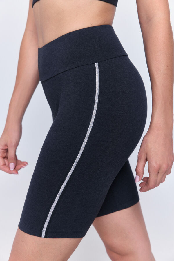 Only Play Radler-Leggings mit Paspelierung Schwarz