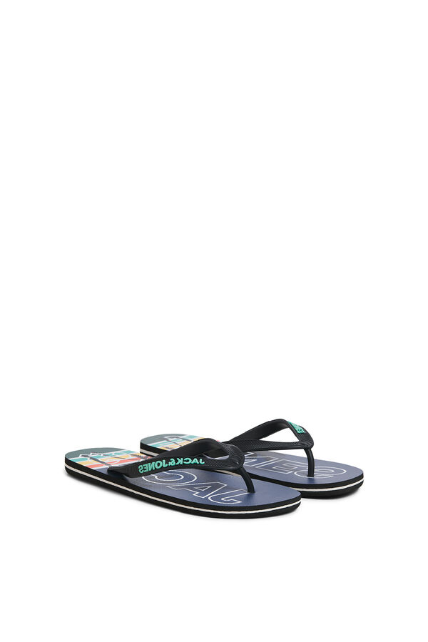 Jack & Jones Logo flip-flop style sandal blue