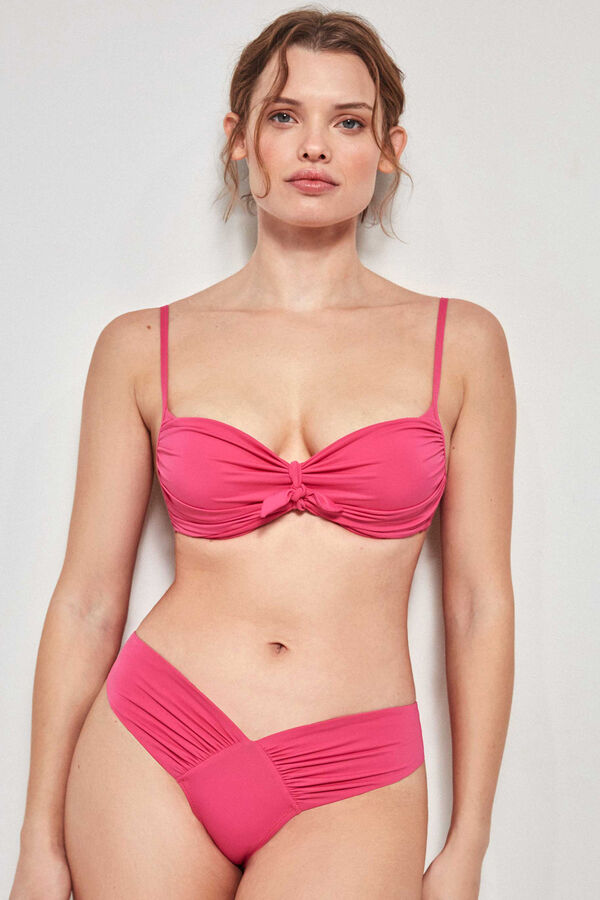 Womensecret Braguita de bikini brasileña corte en V fucsia