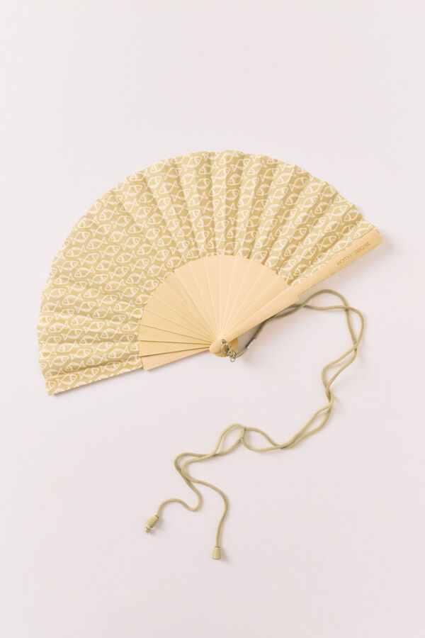 Women'secret Green fish print fan green