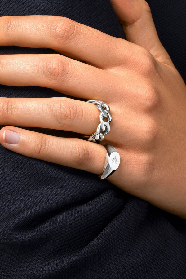 Womensecret Chunky Link Ring gris