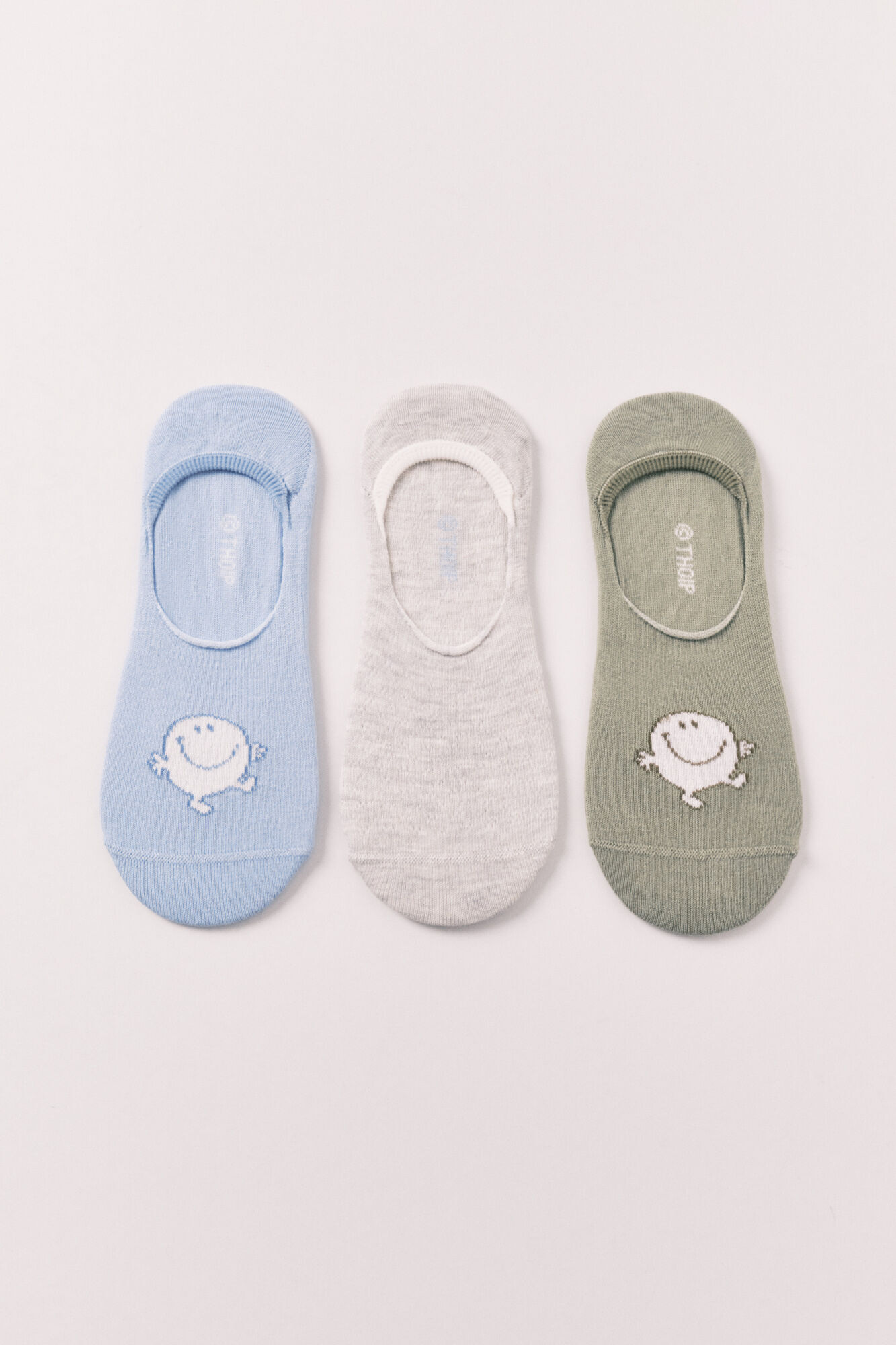 Women'secret Pack 3 calcetines invisibles estampado Mr.Men