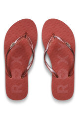 Roxy Chanclas detalle logo tira brillo naranja