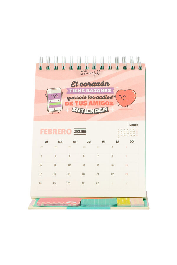 Mr. Wonderful Calendario de sobremesa peque&ntilde;o 2025: &iexcl;all&aacute; vamos! estampado