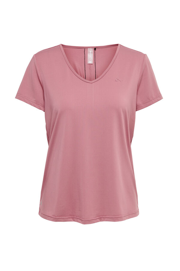 Womensecret T-shirt treino decote V rosa