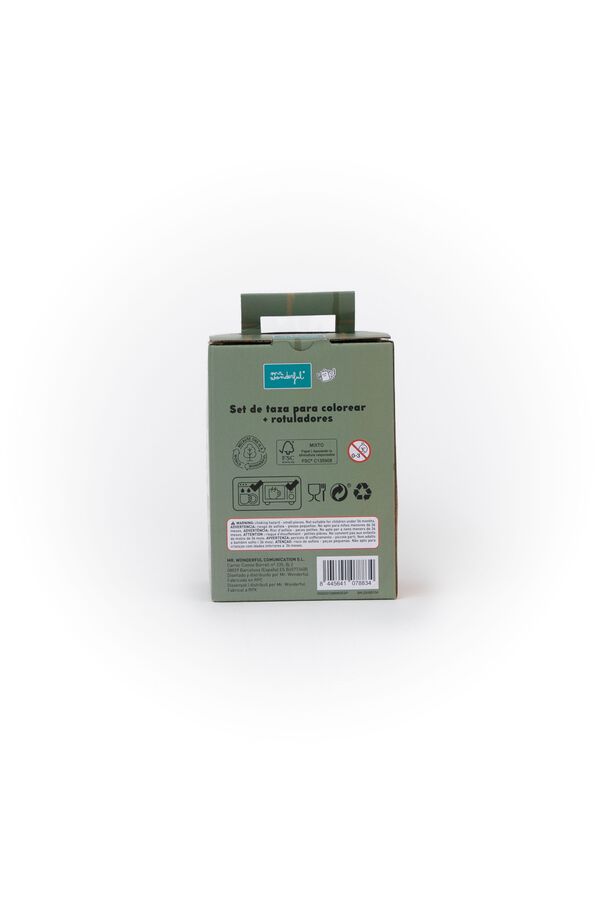 Mr. Wonderful Set de tasse &agrave; colorier + feutres Papa ours - Seulement pour les vrais artist-ours imprim&eacute;