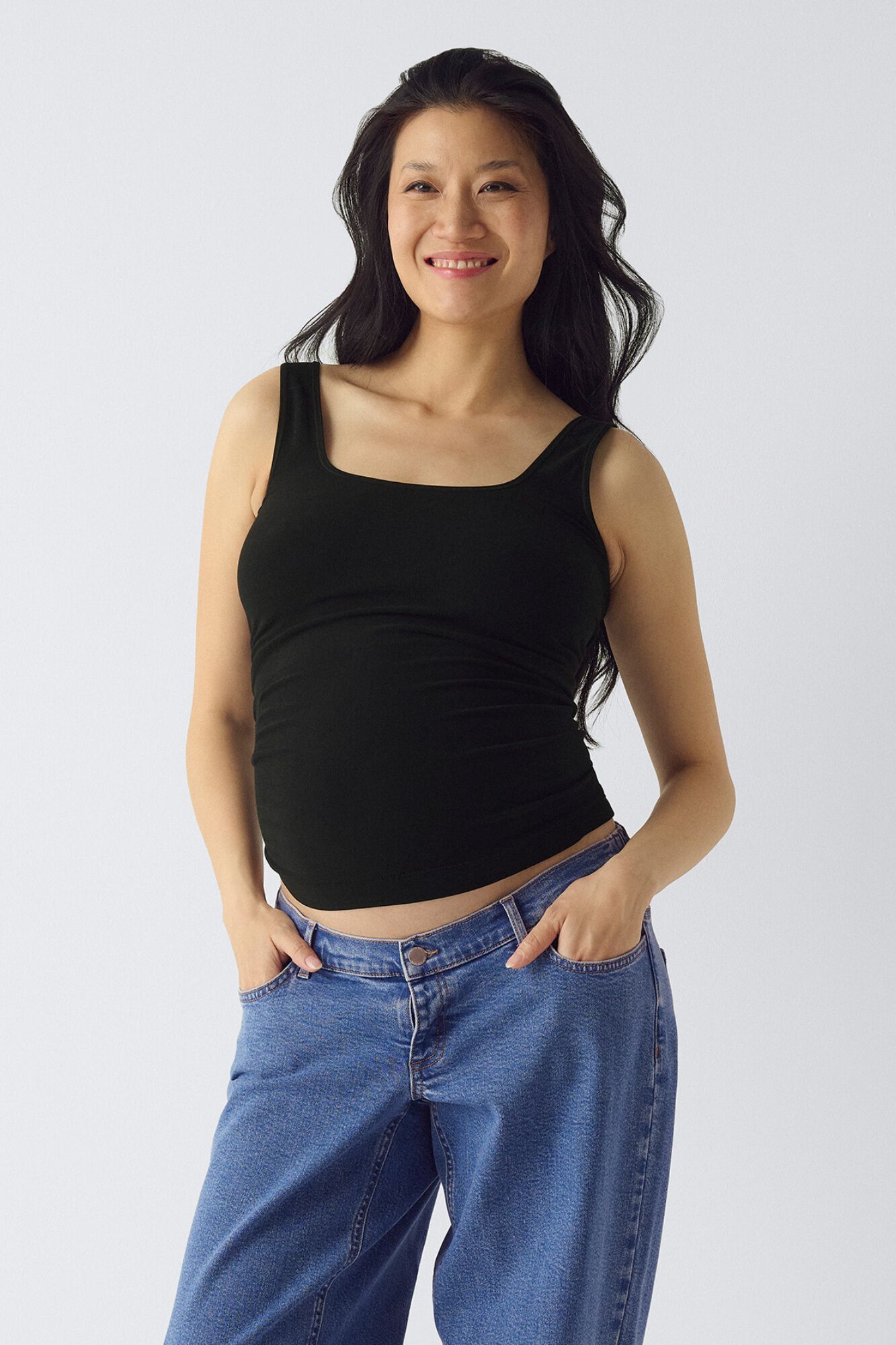 Only Maternity Top sem costuras sem mangas maternity