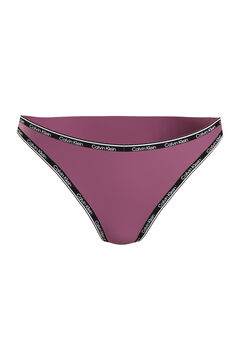Womensecret Parte de abajo de bikini con pernera alta Logo Tape. pink