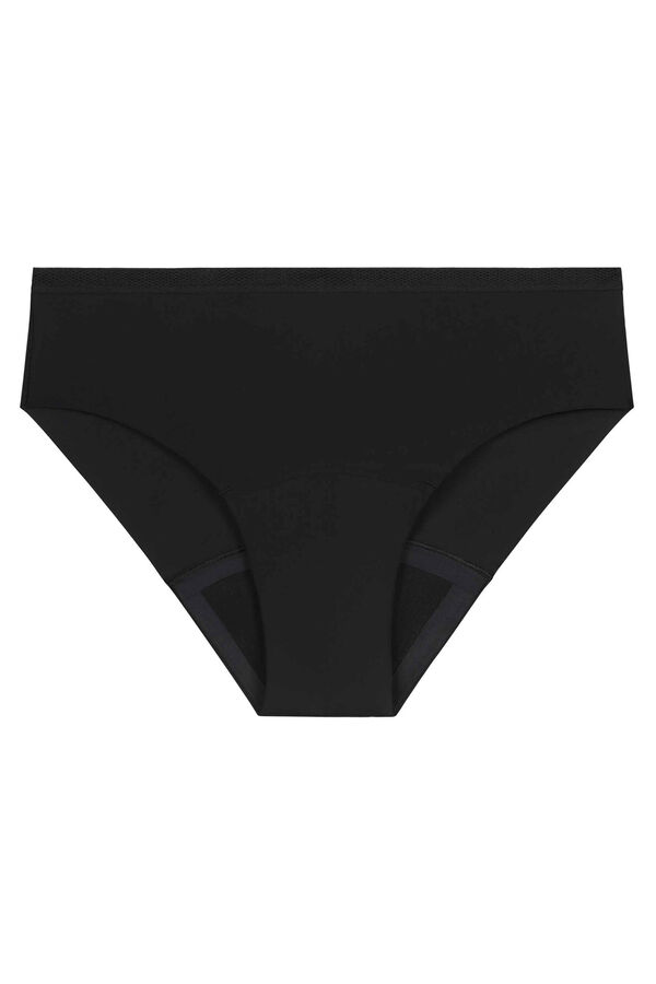 DIM Microfibre menstrual panty, moderate flow black