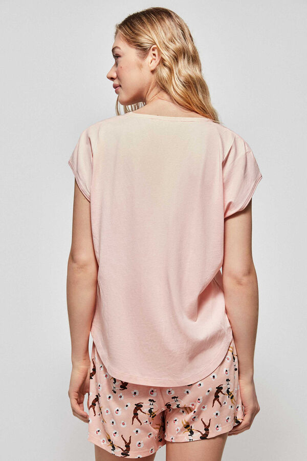 Womensecret Short printed pyjamas rózsaszín