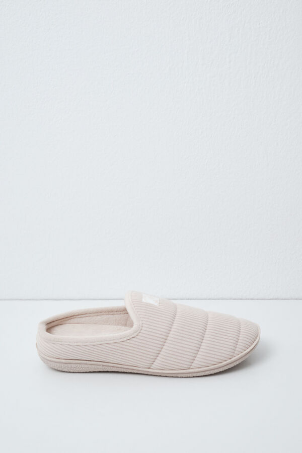 Women'secret Beige padded sole slippers nude