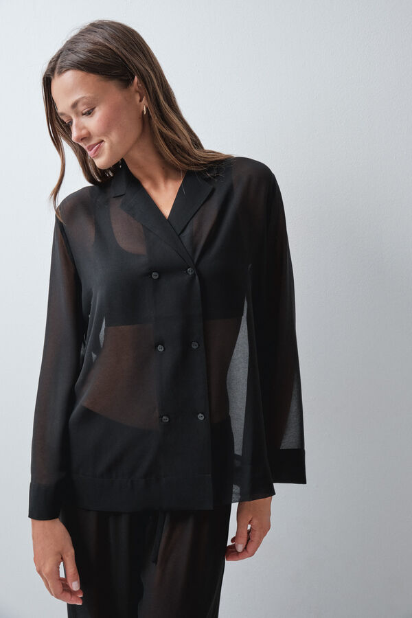 Women'secret Black classic pyjamas black