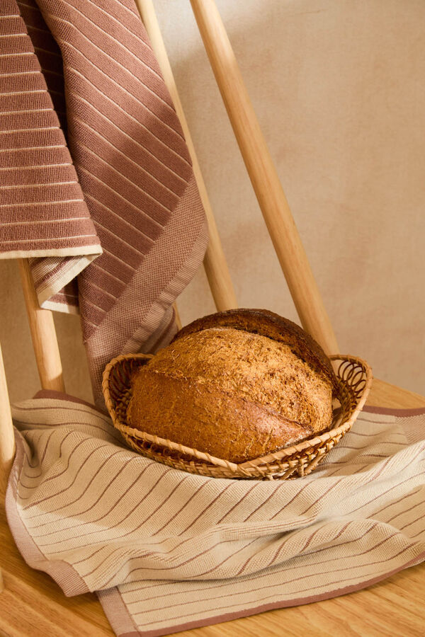 Calma House Set de 2 trapos de cocina de rizo marr&oacute;n Lisboa marr&oacute;n