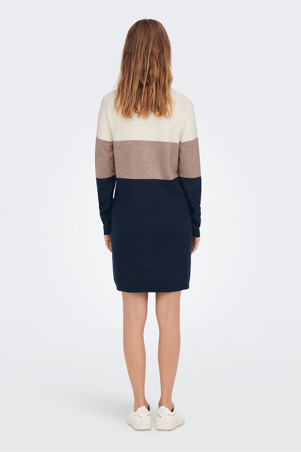 Only Maternity Vestido corto de punto maternity multicolor