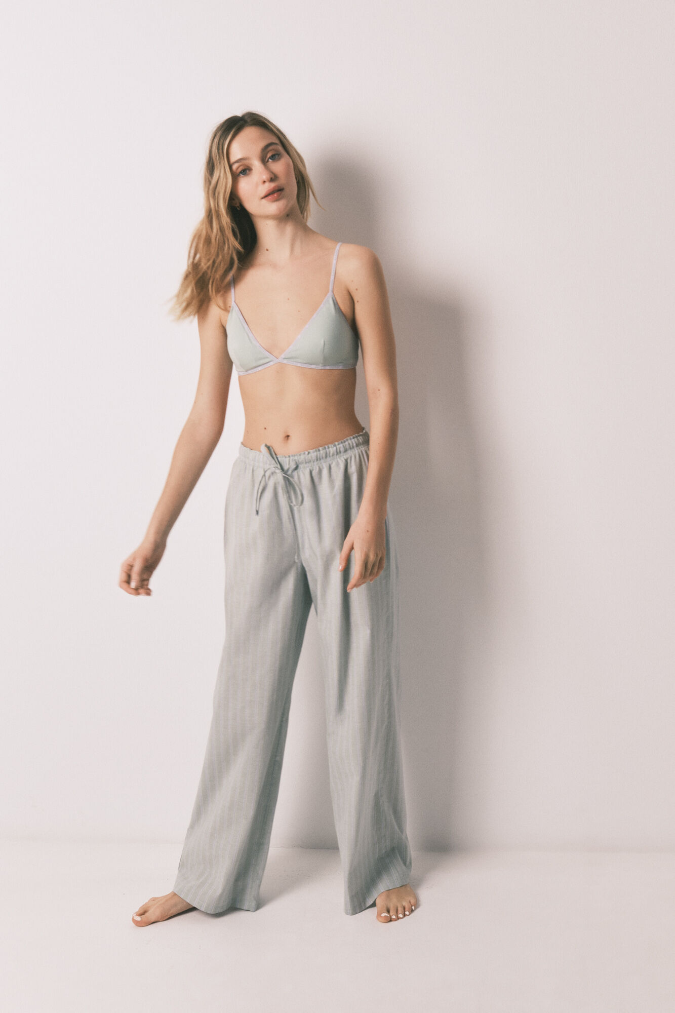 HI&BYE Green triangle bra