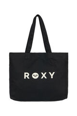 Roxy Bolsa de playa lisa con asas gris