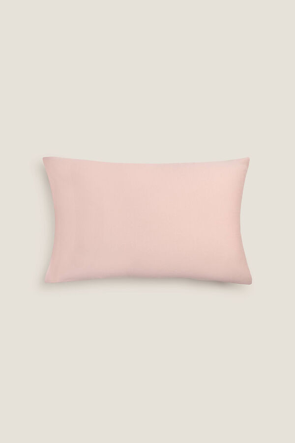 Womensecret Cotton jersey-knit pillowcase rose