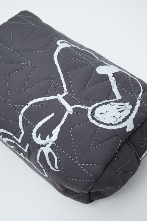 Women'secret Black small Snoopy vanity case grey