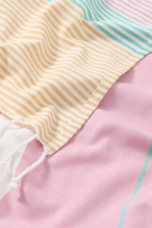 Womensecret Strandtuch Streifen Frottee oder 2x2 mit Print