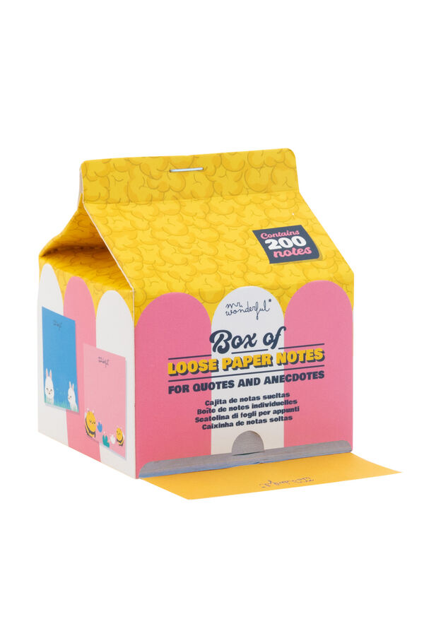 Mr. Wonderful Box of loose notes to have your tasks resolved printed