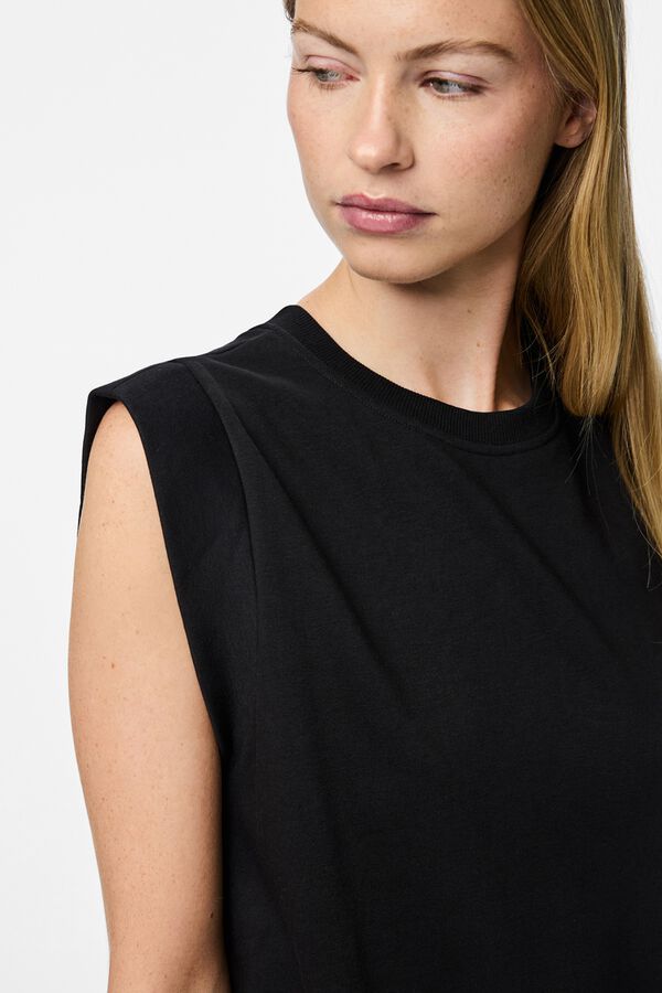 Pieces Short sleeve mini dress noir
