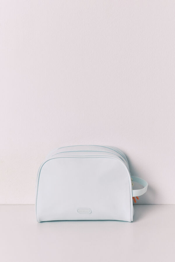 Women'secret Trousse de toilette grande double fermeture Stitch bleu