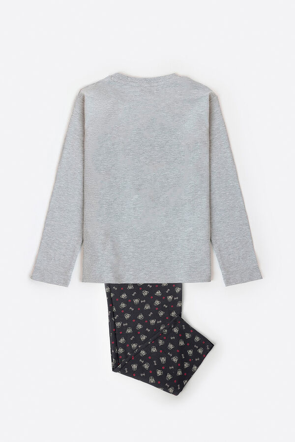 Admas Pijama infantil largo estampado Star Wars gris